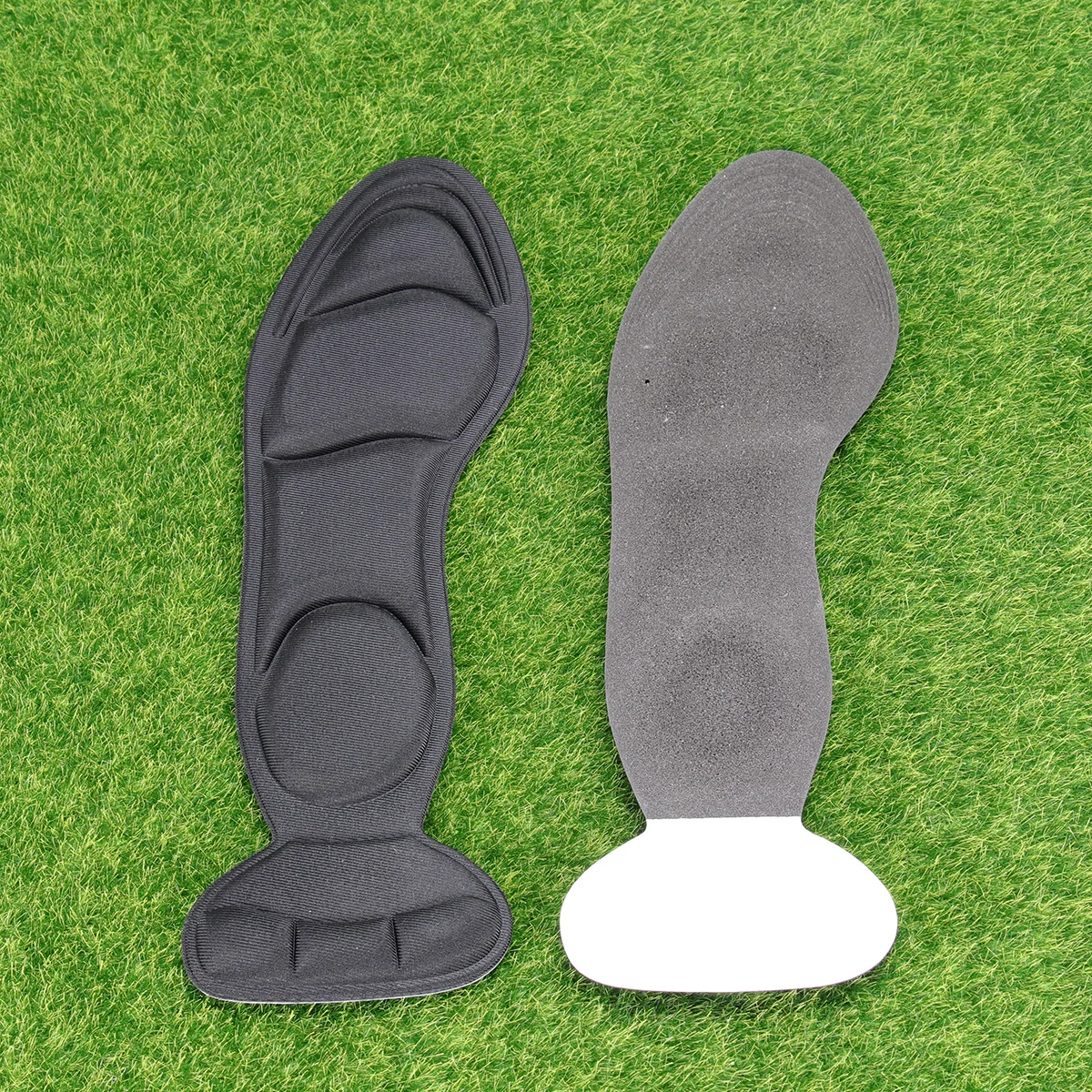 2 in 1 High Heel Insoles Pads Grips Sponge Inserts Foot Protector Black Alleviate Pressure Comfortable Walking