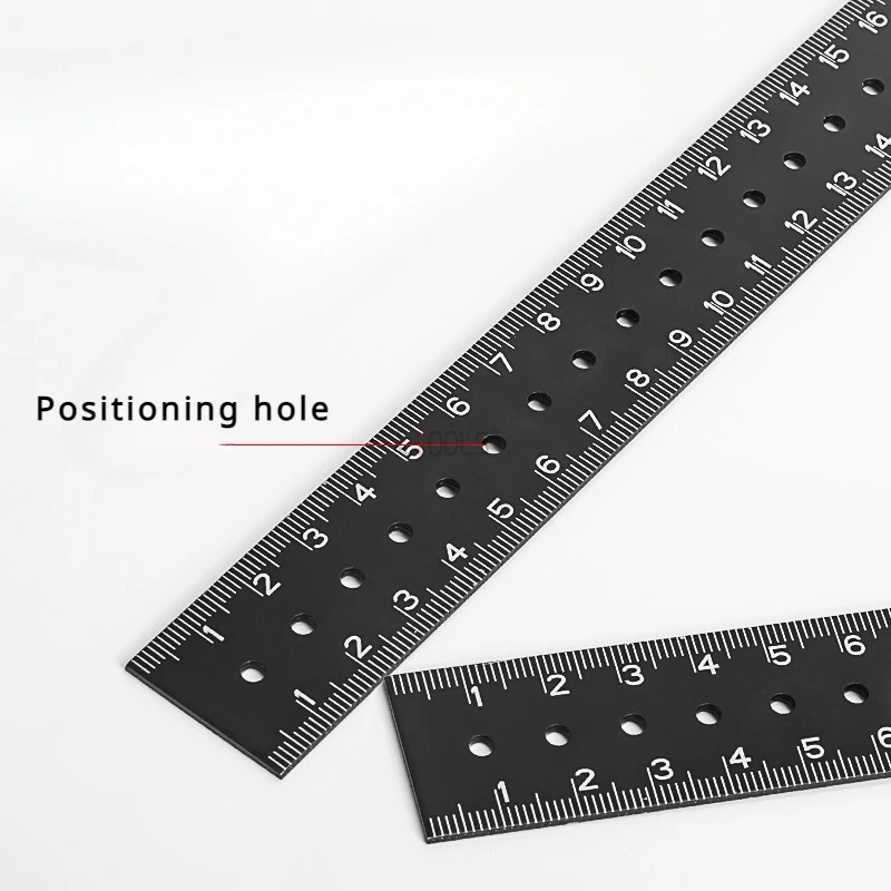 Woodworking Marcação Régua, 45 Graus Limit Block, Posicionamento Reta Régua, Hole Régua, Steel Material Marking Tool