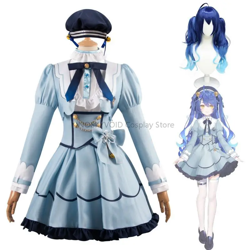 Nijisanji Vtuber Amamiya Kokoro Cosplay Costume Coser Anime Clothing Carnival Party Virtual YouTuber Princess Dresses