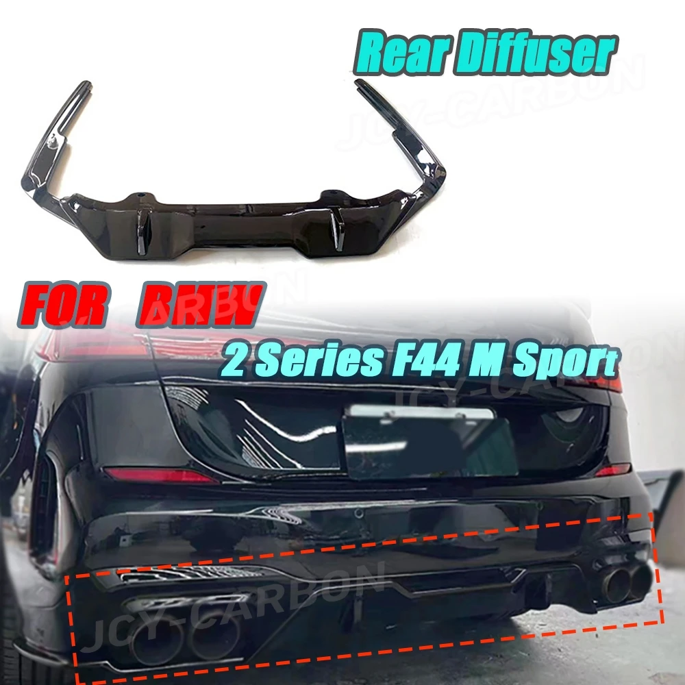 

Rear Bumper Lip Diffuser Gloss Black ABS Car Body Kit Bumper Parts For BMW 2 Series F44 M Sport 2021 2022 2023 ABS Carbon Look