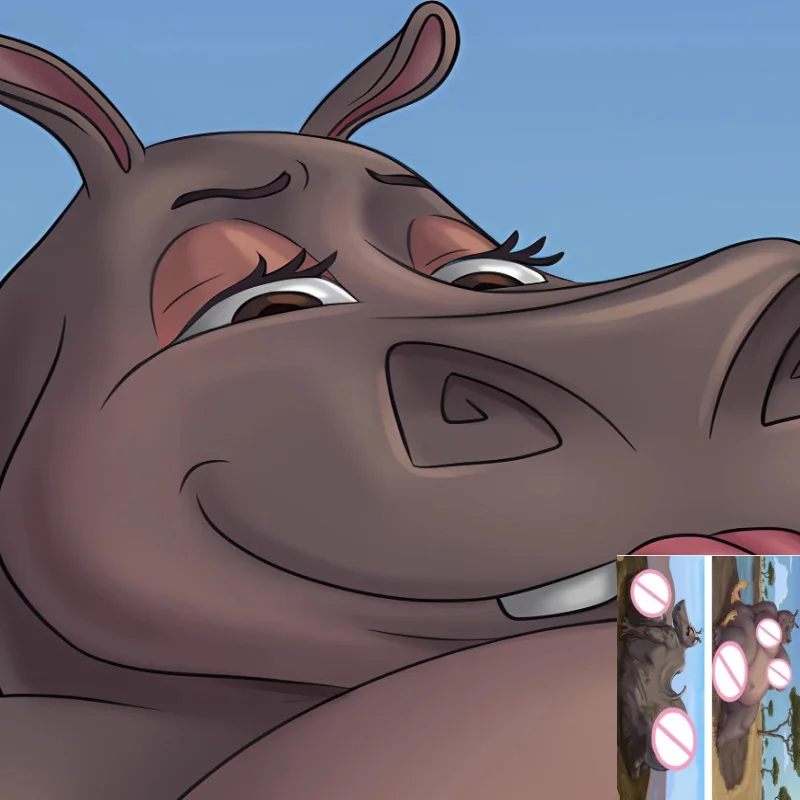 

Fluffy Furry Hippopotamus Orcus Anime Dakimakura Pillowcase Double-sided Print Hugging Body Decorative Pillow Cover Case