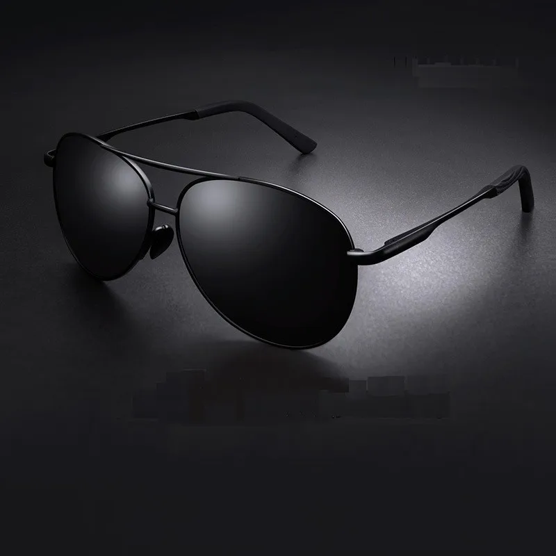 2024 Aviation Metail Frame Polarized Sunglasses Men Color Changing Sun Glasses Night Vision Pilot Male  Glasses Driving  UV400