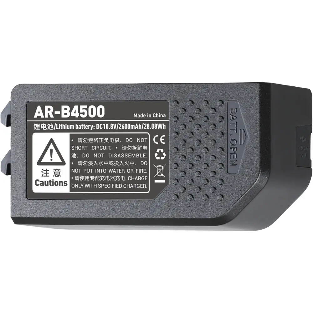 Batería de iones de litio Godox para Flash de anillo AR400 (10,8 V/4000mAh)