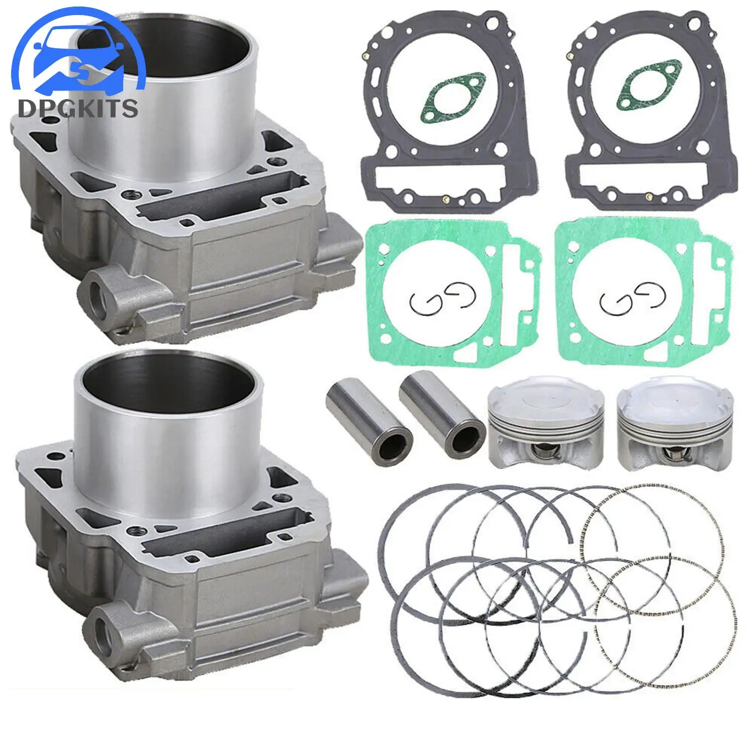 2pcs 91mm Cylinders&Piston Gasket Kit 420929650 420845109 420845107 For Can-Am BRP Commander Maverick Outlander 1000