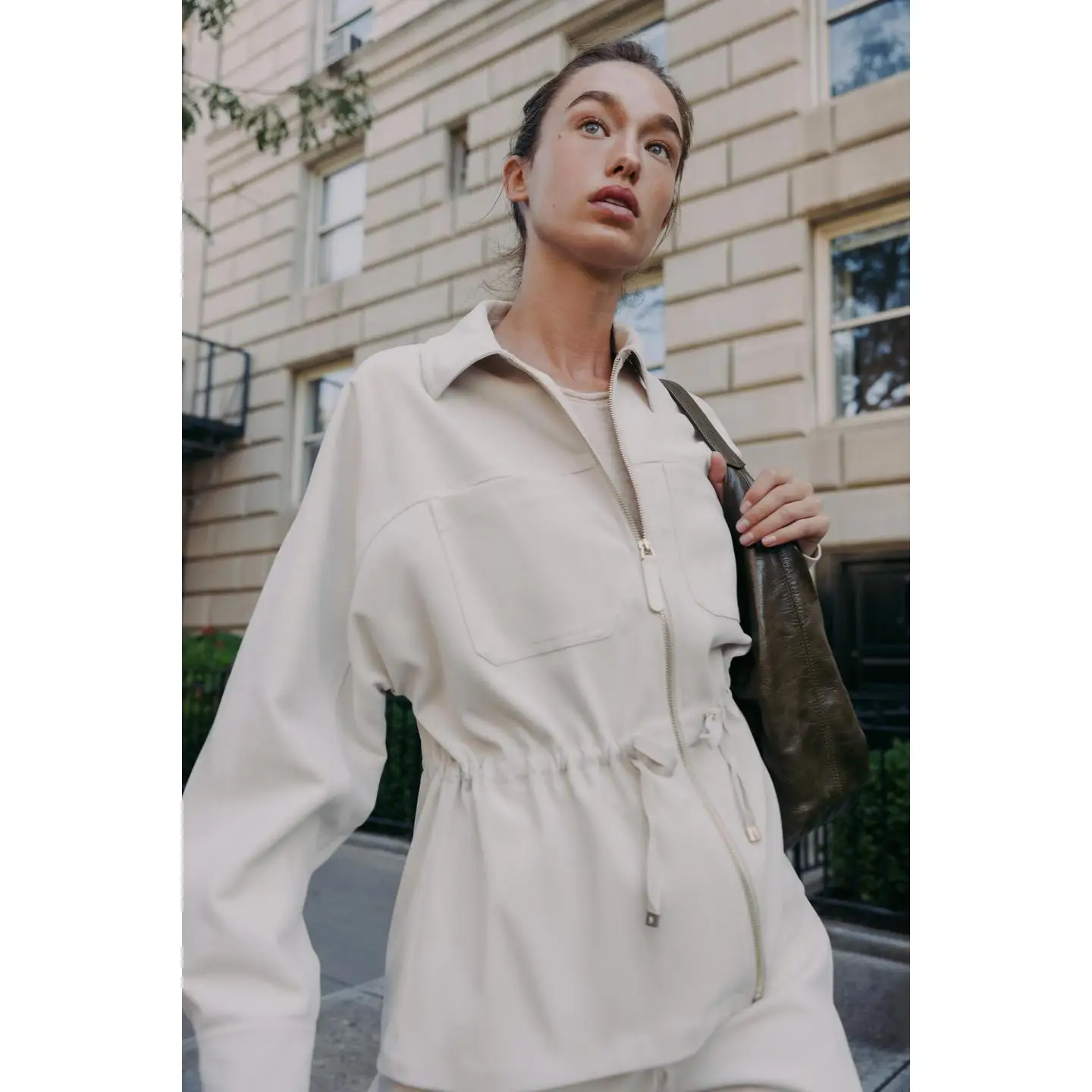 

Широкие брюки с высокой талией, комплект джута, ранняя осень, отложной воротник, пояс, украшенная верхняя одежда, женская мода Ele Sle...