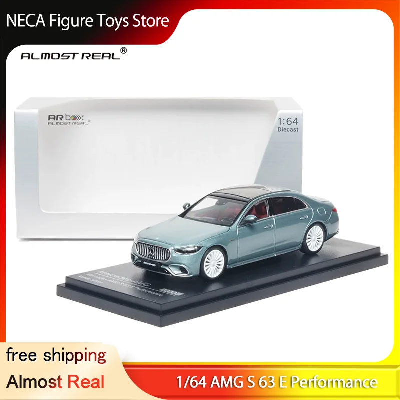 

Almost Real AR Box 1:64 Mercedes AMG S 63 E Performance Diecast Model - Boreal Green Metallic Toy Gift For Adults & Fans
