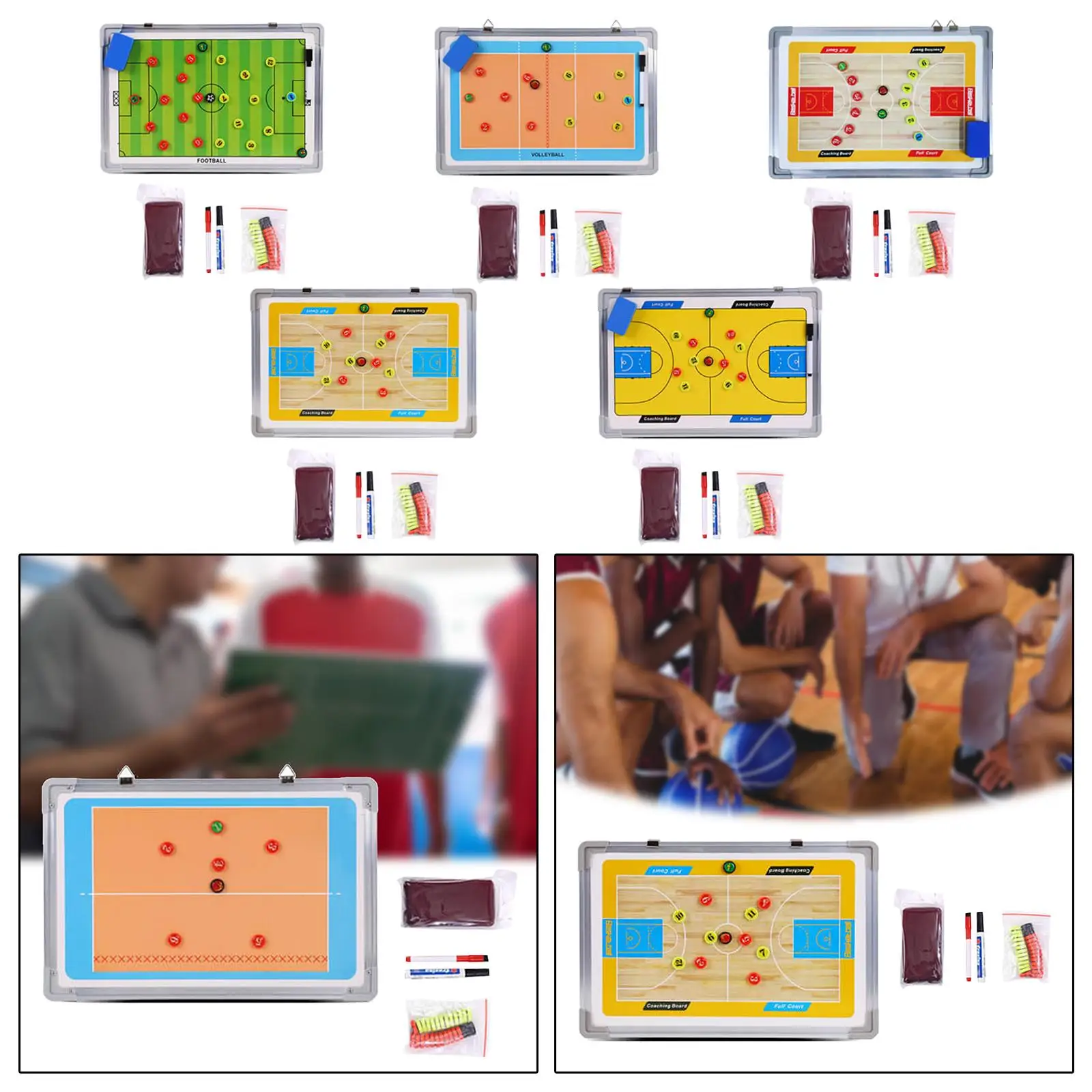 

Coaches Board Strategy Board Equipment Coach Clipboard Magnetic Coaching Board