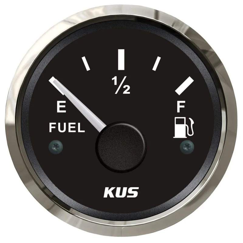 Kus 52mm Pointer Oil Level Gauges Modification 0-190ohm Fuel Level Meters 240-33ohm Waterproof Devices for Car Truck Yacht Boat