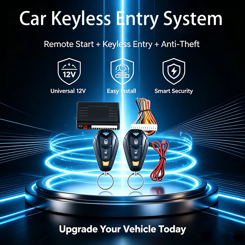 Smart Car Alarm Starter System Bluetooth Autostart Lock Set Start Stop Push Button Keyless Remote Control Automotive Accessories