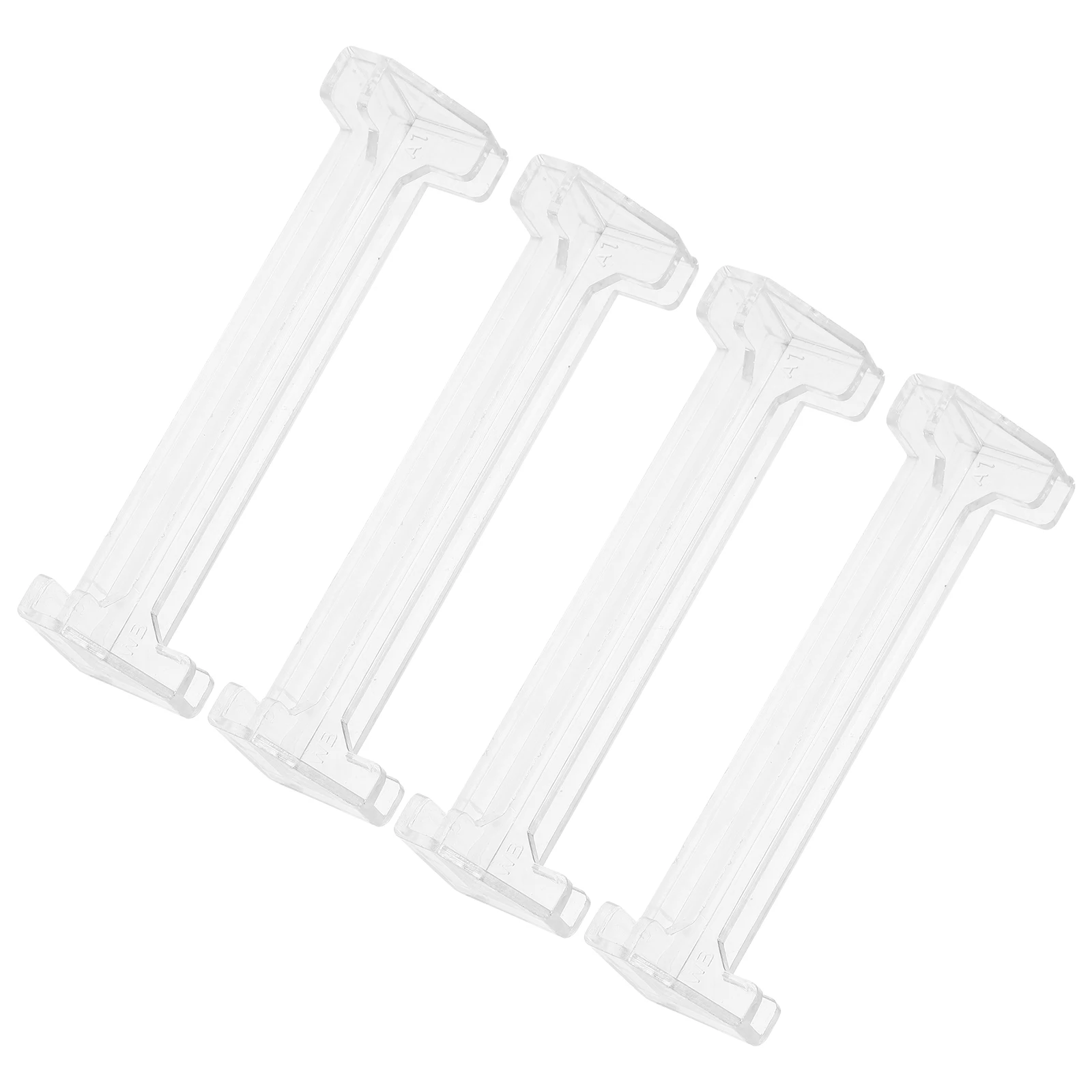 

4Pcs Clear Plastic Valance Clips Wear Resistant Blind Retainers Replaceable Vertical Blind Repair Clips Household