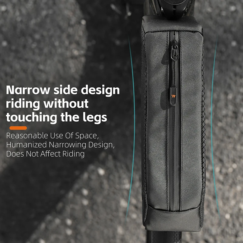 WEST BIKING Ultralight Bike Frame Bag Windproof Portable Top Front Gravel Road Cycling Tube Bag for Sports Entertainment