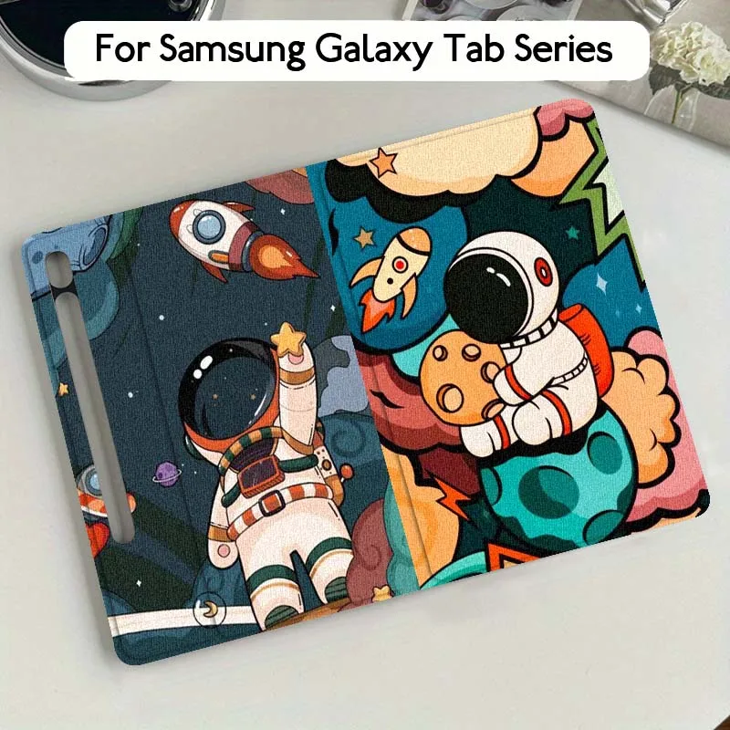 

Basketball Football Astronaut For Samsung Galaxy Tab S9 S10 S6 S7 S8 FE Plus Lite Inch Foldable Cover Tablet Case