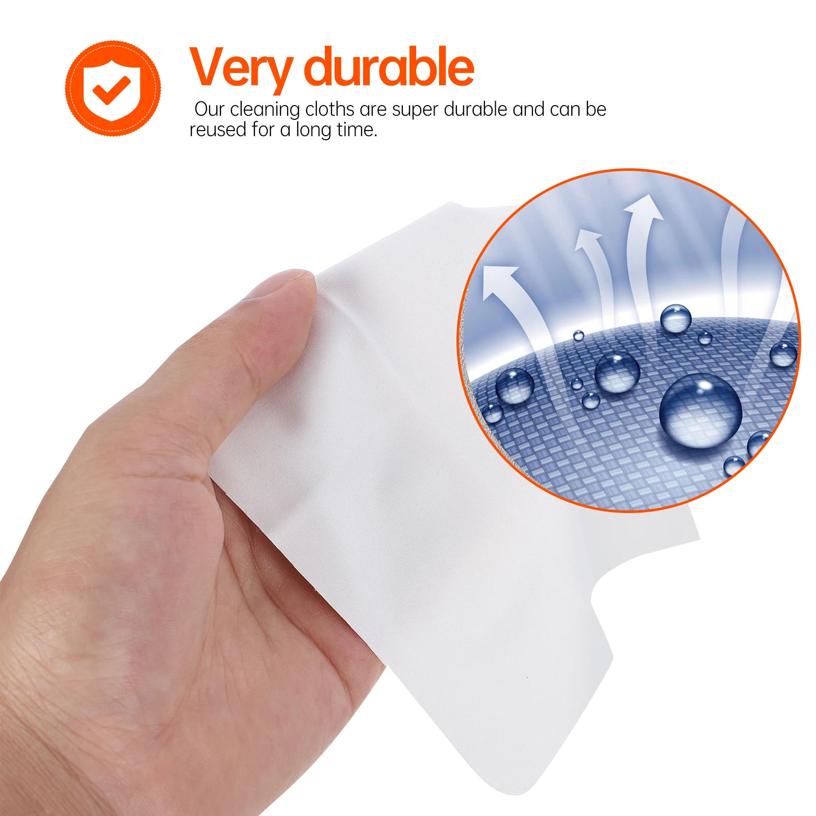 

8 Pcs Cleaning Cloth Eyeglasses Cleaner Streakless Polishing Wipe for Cloths Washable
