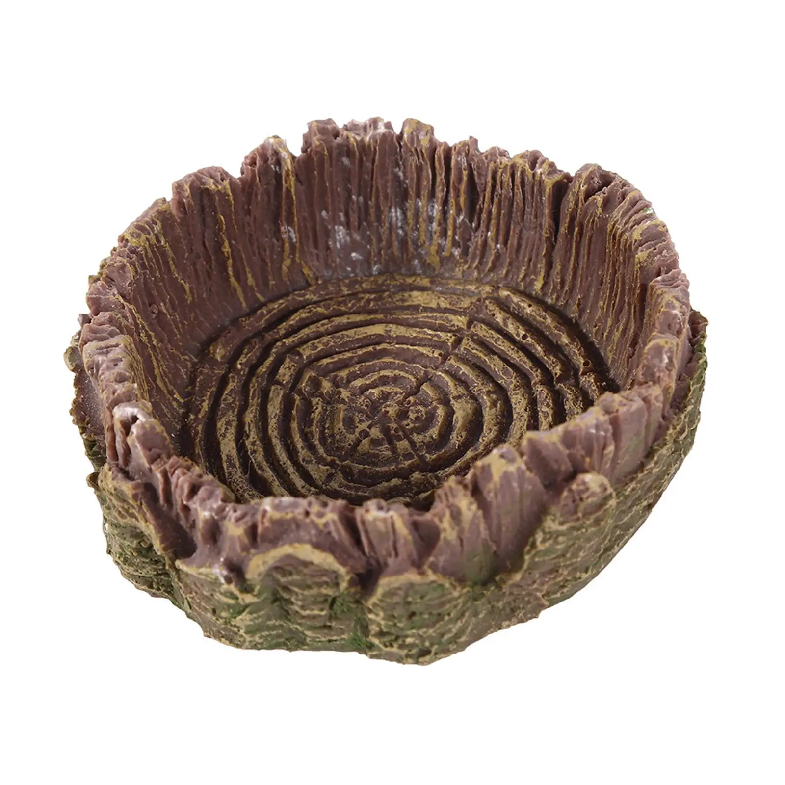 Turtle Fish Tank Reptile Bathing Dish Low Ramp Design Resin Tortoise Feeder Plate for Water Turtles Accessories
