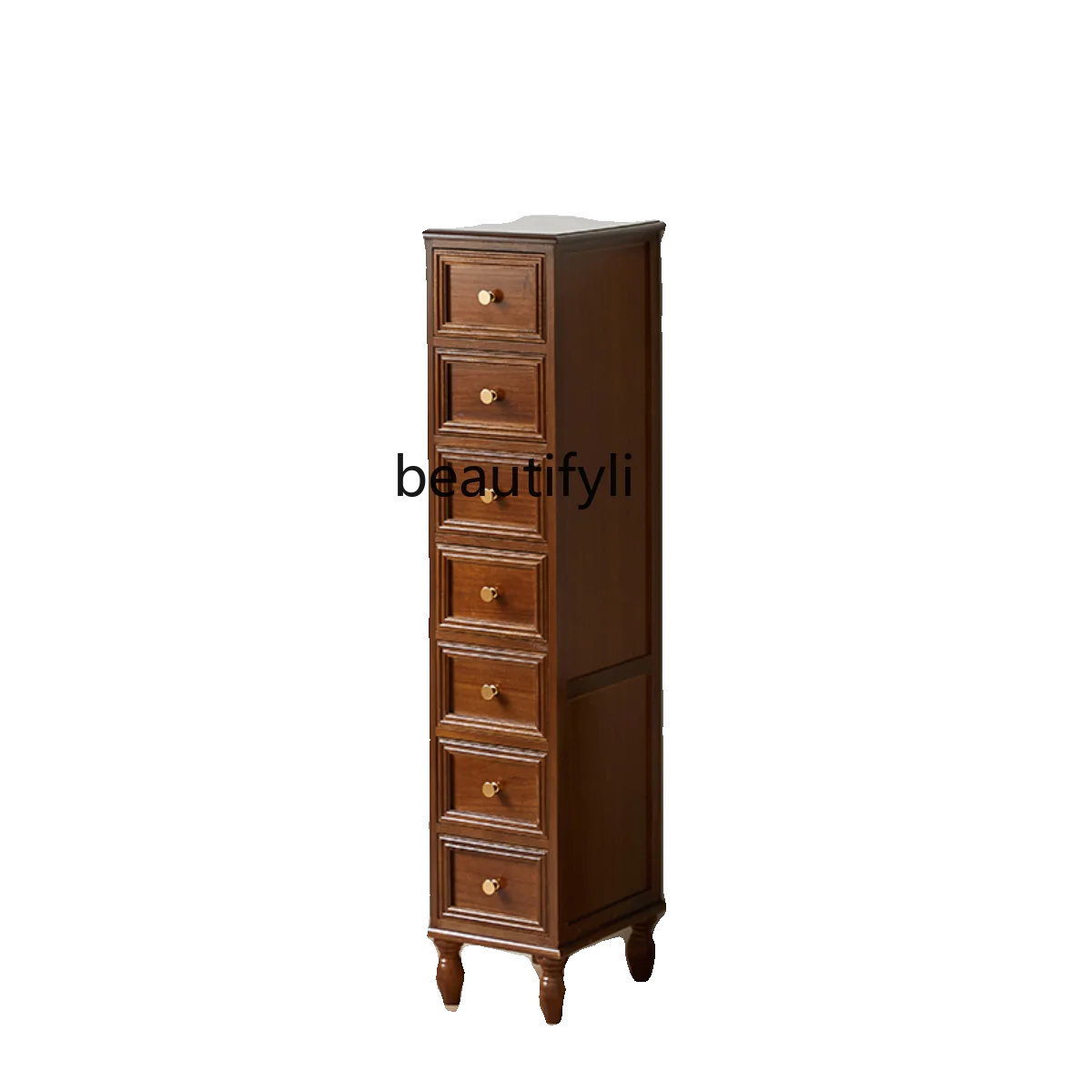 

Thickened Solid Wood Retro Chest of Drawers Sandwich Cabinet Simple Bedside Storage Cabinet Small Side Cabinet