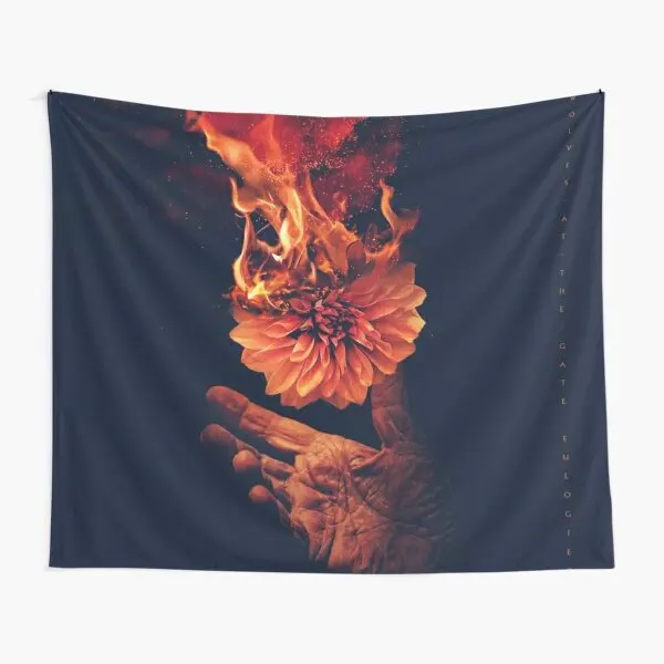 Fire Flower Wolves At The Gate Eulogies  Tapestry Travel Towel Living Wall Art Beautiful Hanging Printed Blanket Decor Yoga Room