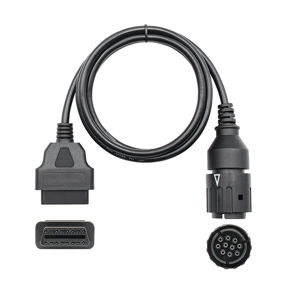 ICOM-D de Cable de 10 pines para motocicletas BMW, conector OBD 2, OBD2, escáner ODB2