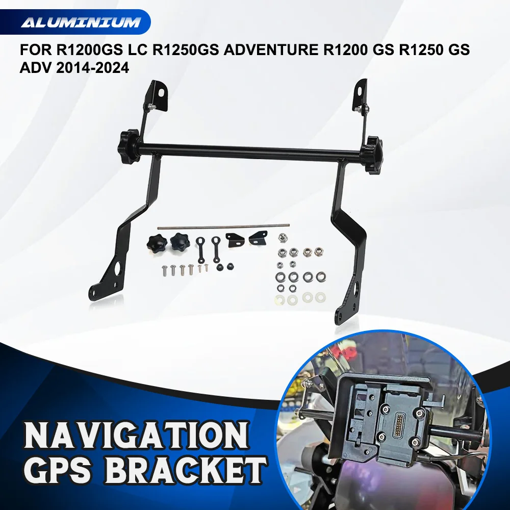 

For BMW R1200GS LC R1250GS Adventure R1200 GS R1250 GS ADV 2014-2024 2023 Phone Navigation GPS Bracket GPS Holder 12mm Bar Clamp