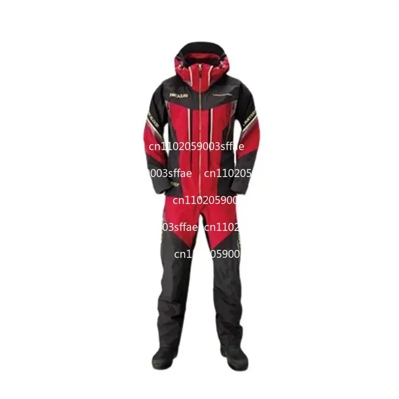 Rock Fishing Set, Outdoor Clothing Men'S Winter Thick Waterproof and Warm Hooded, Long Pants