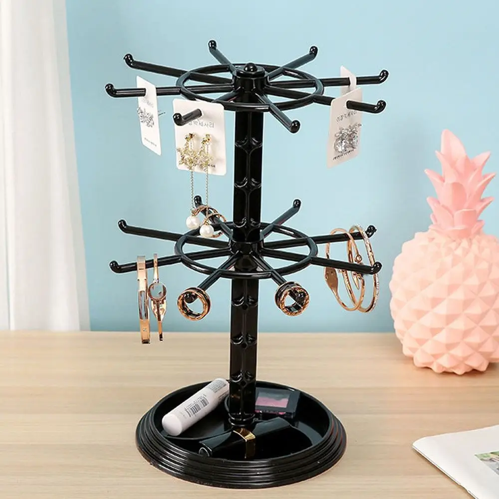 

Double Layer Rings Rack Bracelets Display Jewelry Racks Holder Jewelry Organizer Rotating Jewelry Display Korean Show Case