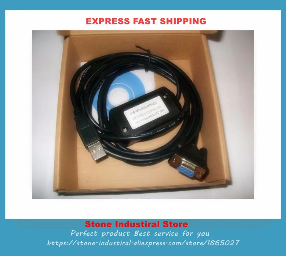 

USB-MT4000 USB-MT5000 MT4300C MT4414 Eview HMI Сенсорная панель Программирование экрана Кабель USB TO RS23 Новый