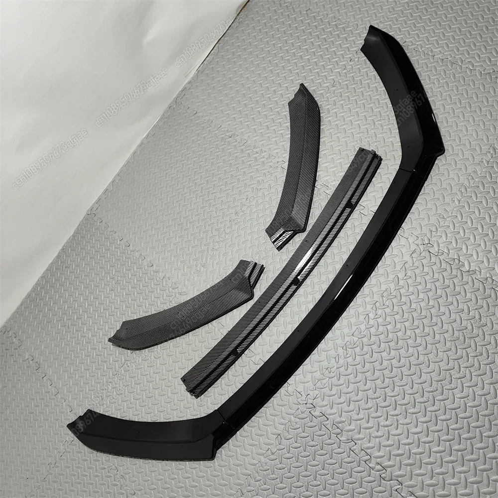 For Seat Leon MK3 MK3.5 2012-2019 Maxton Style Car Front Bumper Lip Splitter Bodykits Tuning Spoiler ABS Gloss Black Accessories