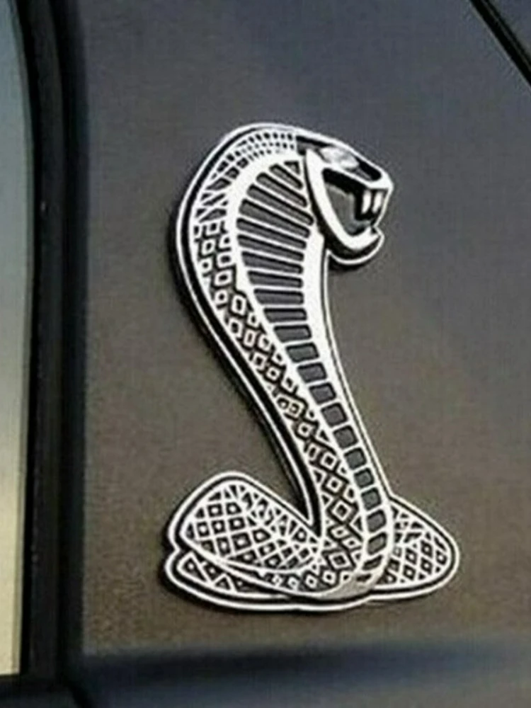 AliExpress NONE High-quality Modified 3D Metal Alloy Car Stickers Cobra Patterns DIY Scratch Covering Personalized Decorative Car Accessories
