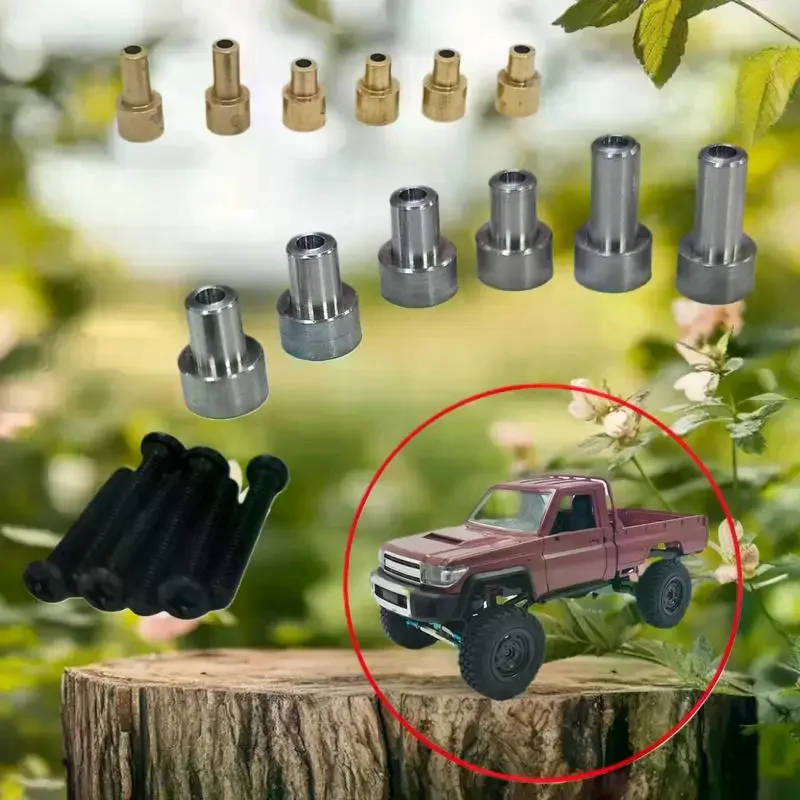 1 Set For 1/12 Modified Big Wheel Special Upgrade Parts MN82 MN82S Metal Car Shell Raise The Column Heighten Bracket