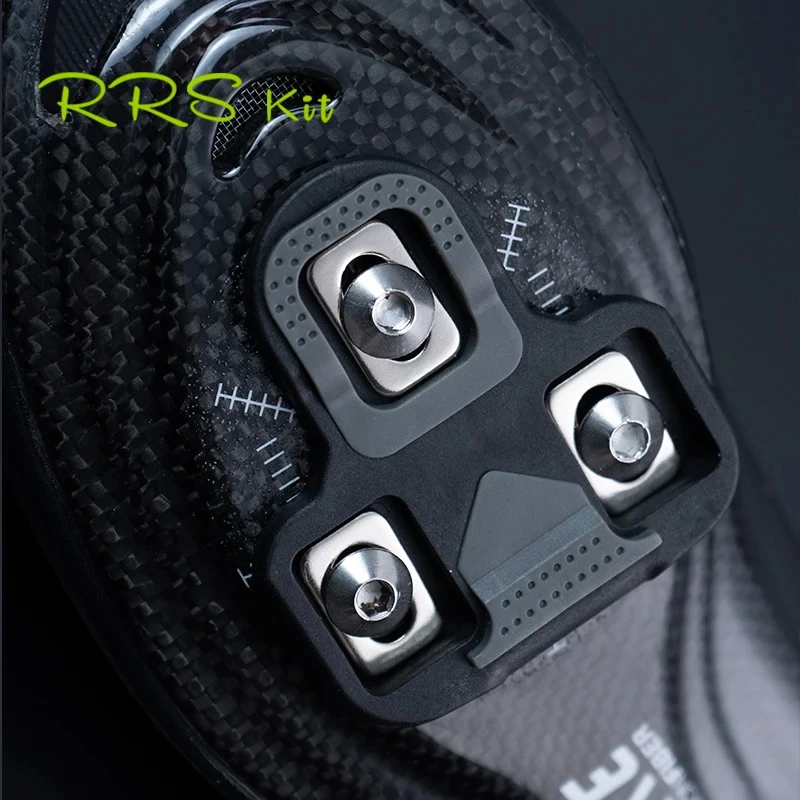 Rrskit Bicycle Pedal Cleats Road Bike Self-Locking Plate For KEO Ultralight Cycling Pedal Shoes Cleat Floating For Wellgo RC7