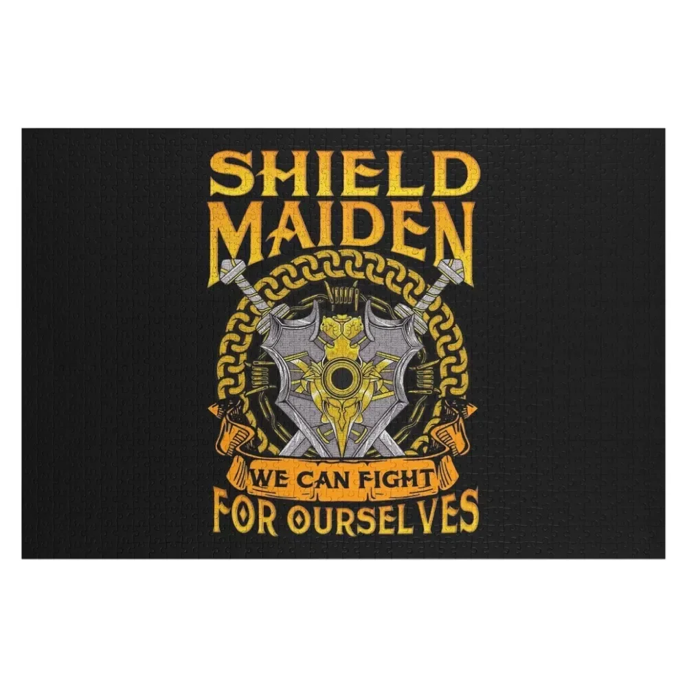 

Shield Maiden We Can Fight For Ourselves Warrior Jigsaw Puzzle Personalised Name Custom Kids Toy Puzzle