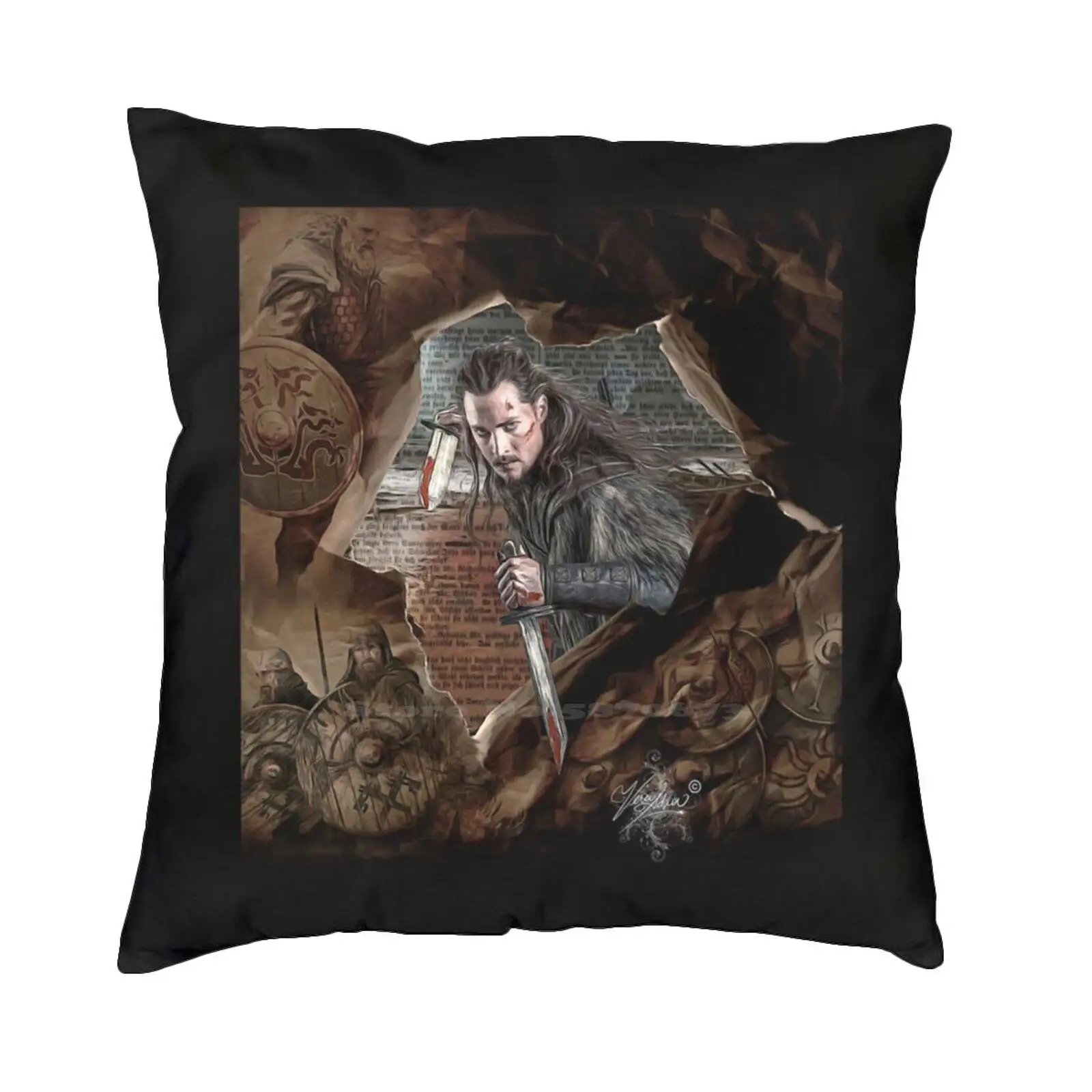 

Для мужчин и женщин Uhtred-The Last In Kingdom Подарок для фанатов Футболка Хлопковая футболка для мужчин Женская Uhtred The Last In Kingdom For