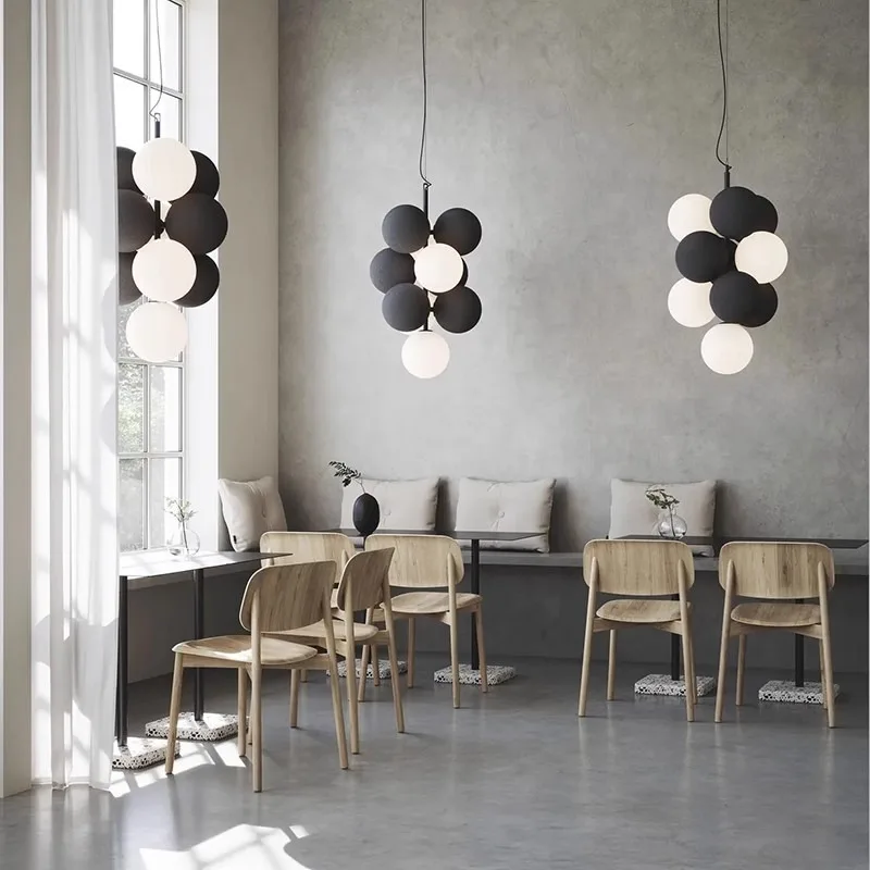 Moonriver Lighting Modern Creative Led Ceiling Chandelier Ball Kitchen Island Ceiling Lamp Bedroom Pendant Lights Lustre