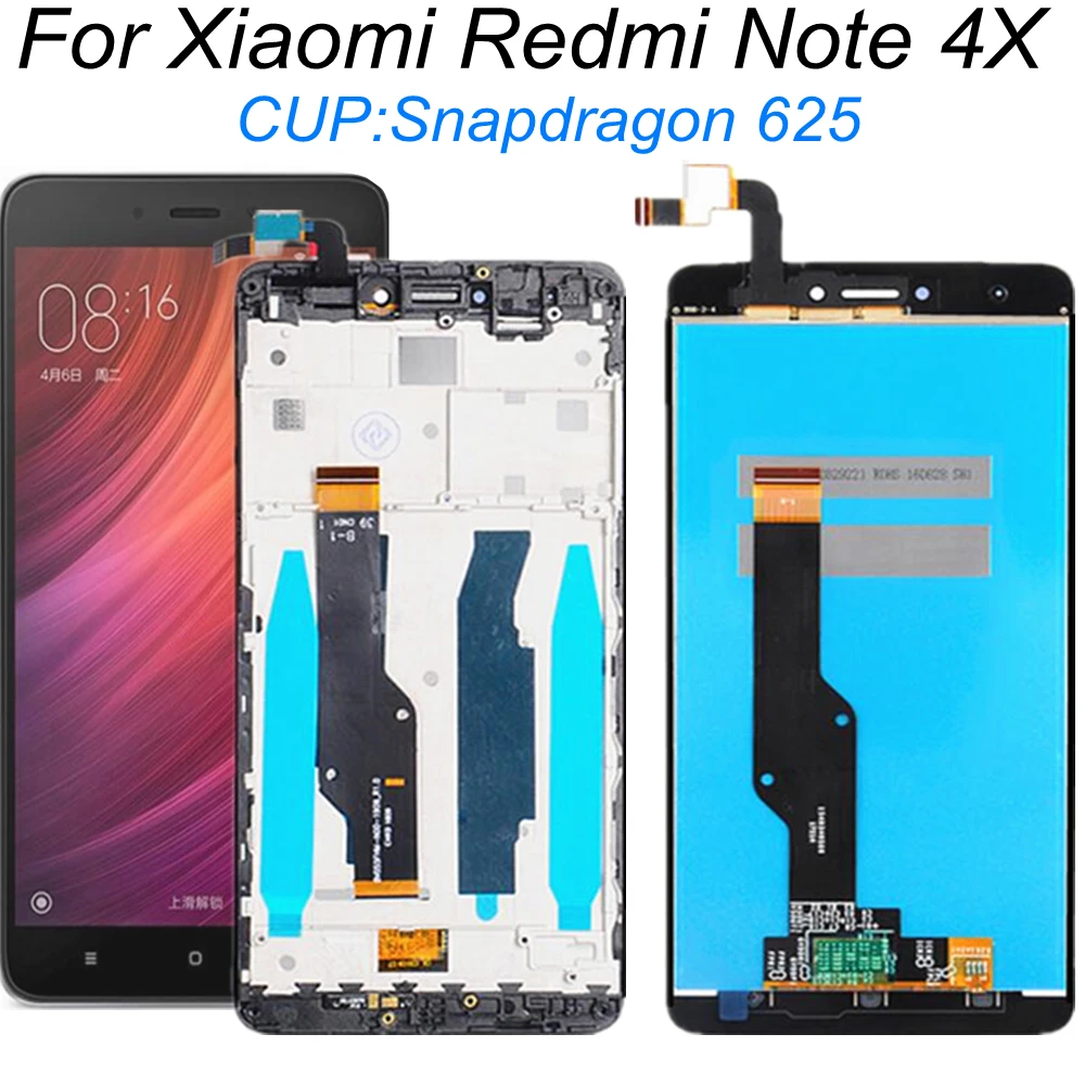 

FOR xiaomi redmi note 4x LCD DisplayTouch Screen Replacement For Redmi Note 4 Global Version LCD Only For CPU Snapdragon 625