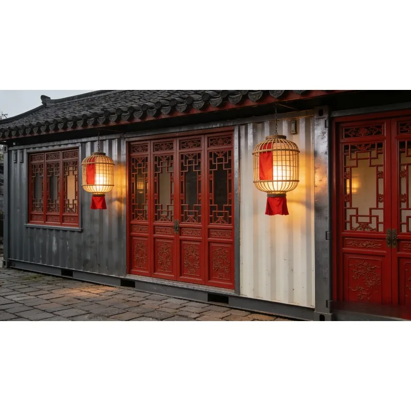 Energy-Saving Environmentally Friendly 20/40 Foot Expandable Container House Portable Folding Room Two Bedroom One Living Room
