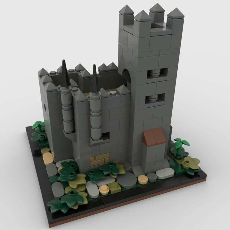 نموذج قلعة القرون الوسطى MOC قوالب بناء القلعة الحرس الصغير آخر وحدات التكنولوجيا الأطفال هدايا العيد تجميع اللعب البدلة