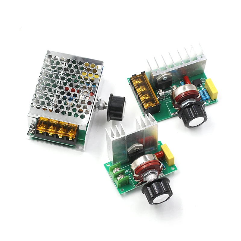 4000W SCR high power AC motor electronic voltage regulator module dimming speed regulation temperature regulation 220V