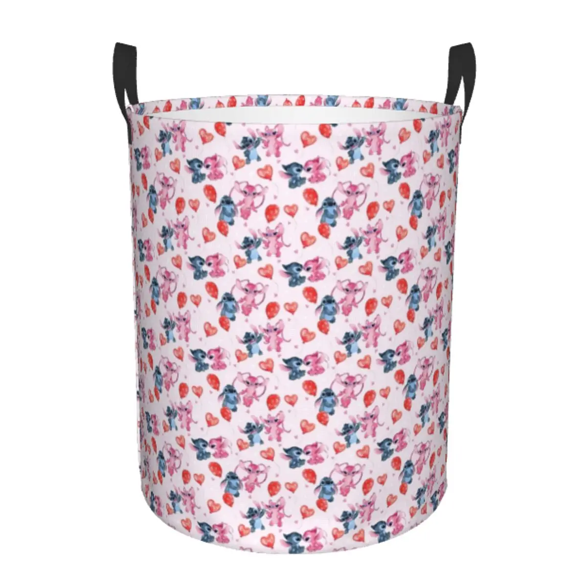 

Breathable Round Laundry Hamper Stitch Single-Layer Dirty Clothes Basket with Easy-Care Fabric for Home Organization