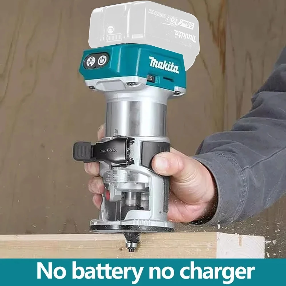 Mamidw Borstelloze Draadloze Router Trimmer Frezen Graveermachine voor Makita 18V Batterij Houtbewerking DIY Tool