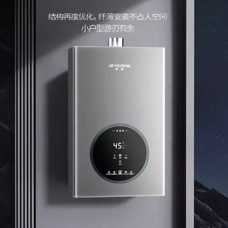 屋外の強力な排気ガス給湯器,家庭用バス用の一定温度,天然ガスおよび液体ガス,12v