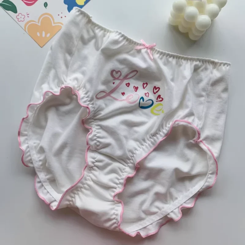 Cotton Plus Size High Waisted Couple Training Pants Cute Print Adult Baby Learning Pants Reusable ABDL Comfortable Bread Briefs