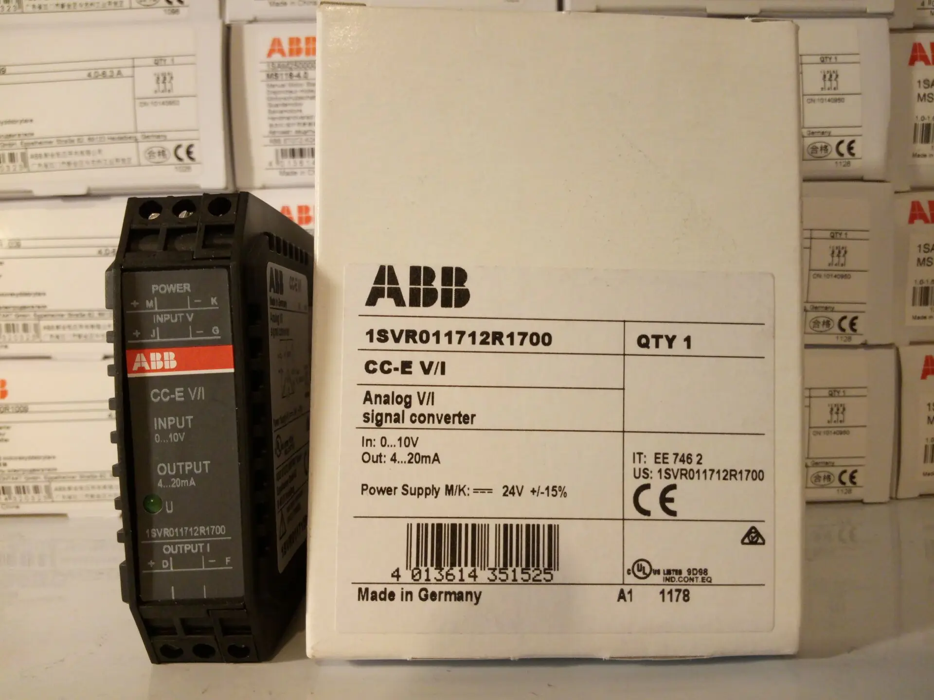 [New Original Genuine] ABB Analog Signal Converter CC-E V/I 0-10V/4-20mA