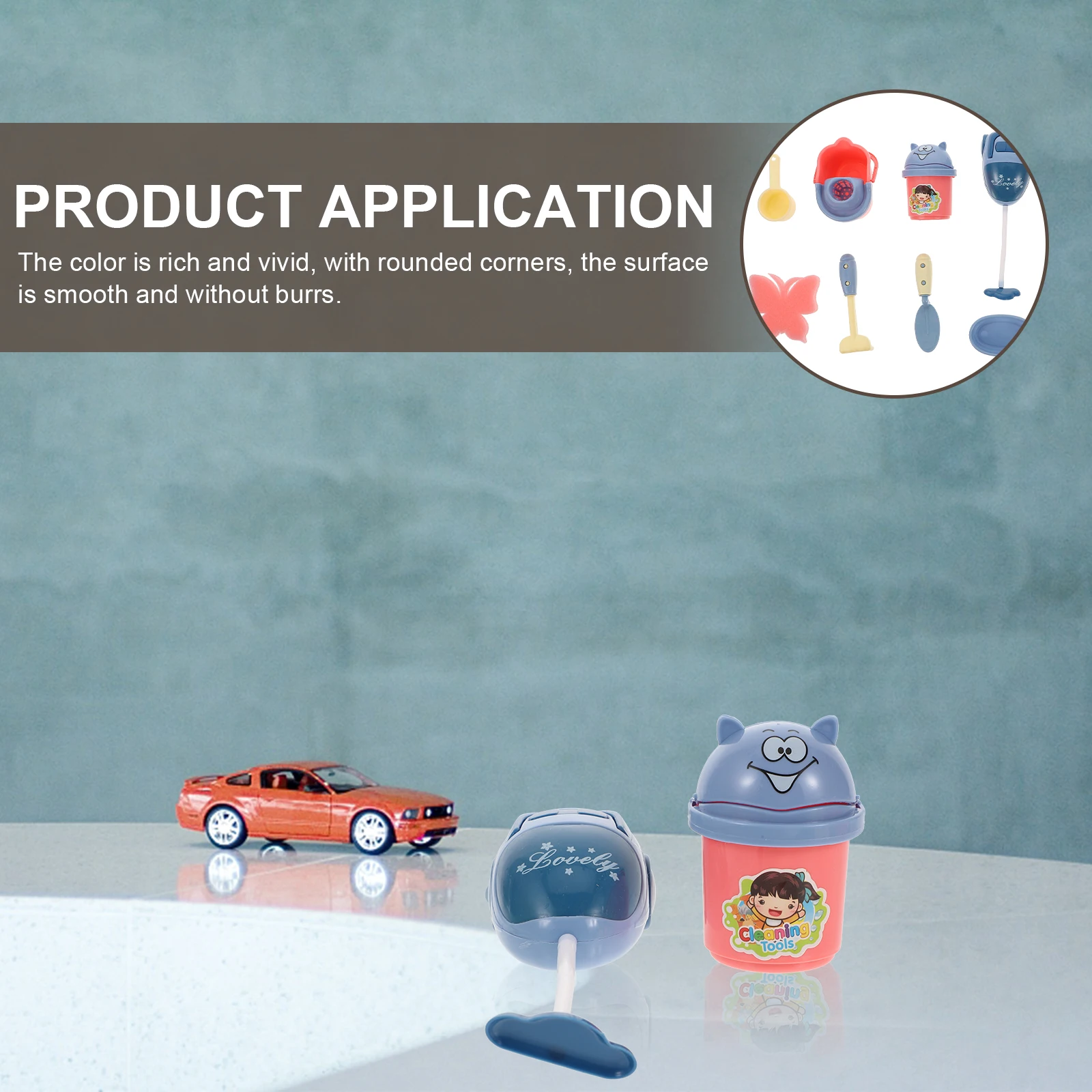 

Mini Cleaning Toys Simulation Educational Play Set Kids Pretend Small Cleaning Toy Play Household Role Game Safe Design