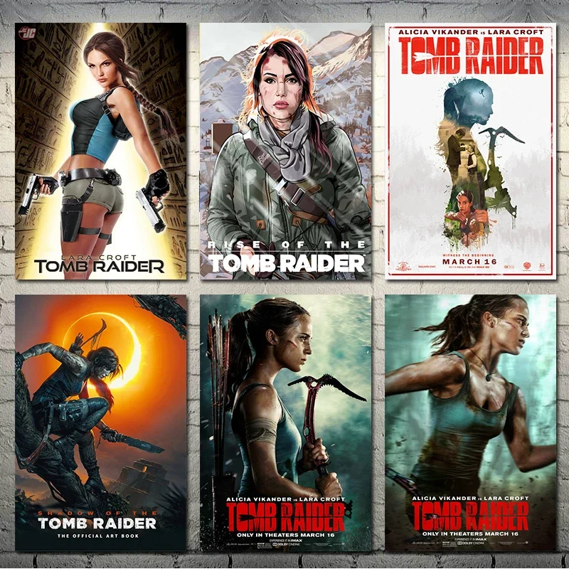 Tomb Raider Lara Croft Game Print Art Canvas Poster  Living Room Decor Home Wall Picture Modern Wall Art for Gaming Enthusiasts