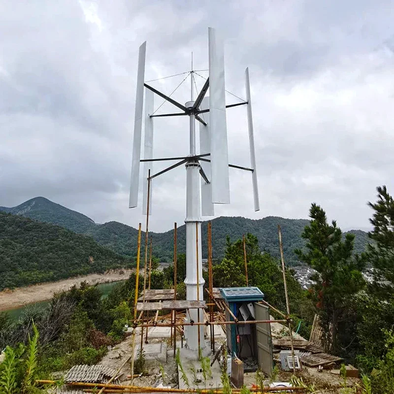 Vertical Wind Power Turbine Generator 24V 48V 5Kw 3Kw 2 Kw Fan Power Generator