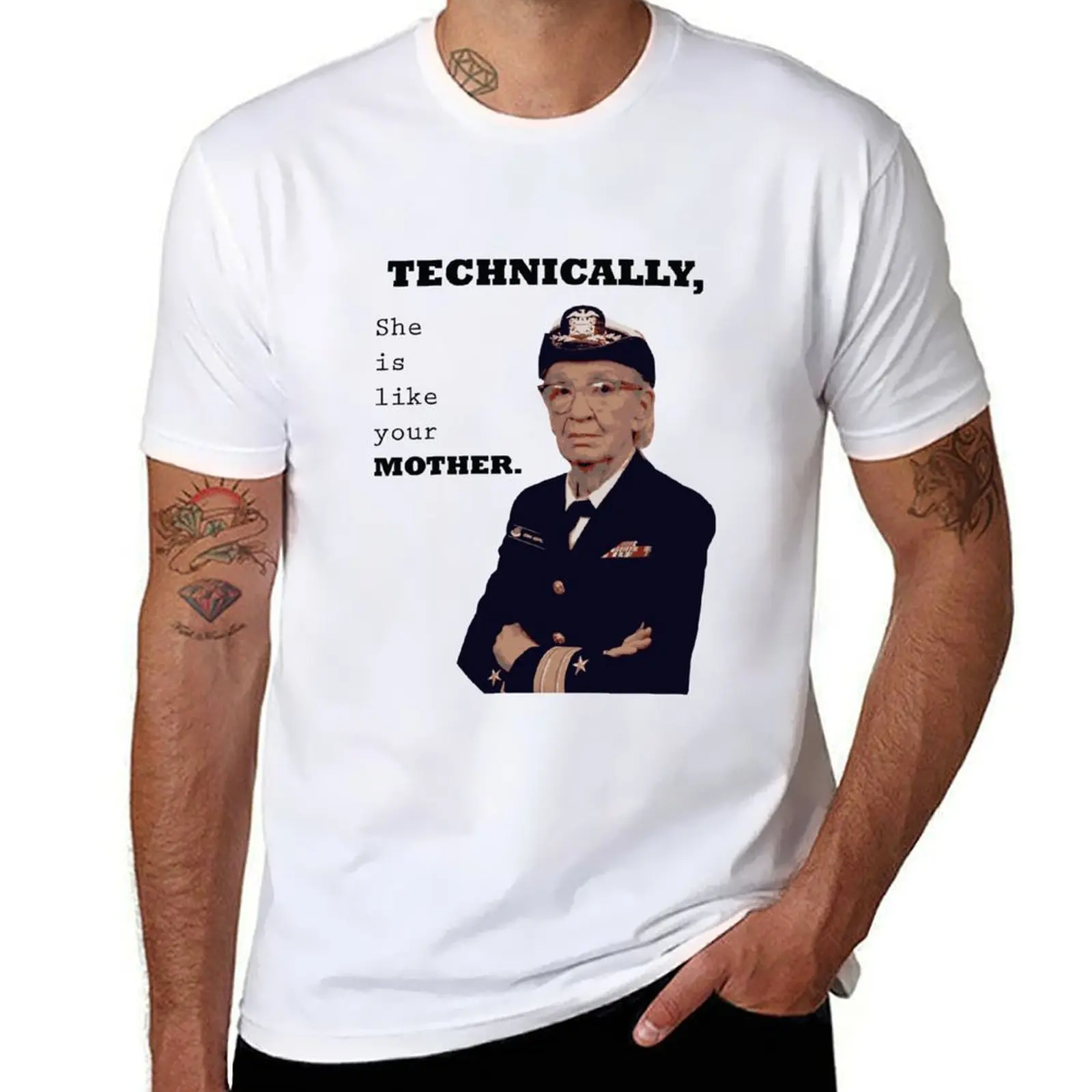 

Grace Hopper is your Mother! T-Shirt man t shirts for men casual t shirt personalised T-Shirt