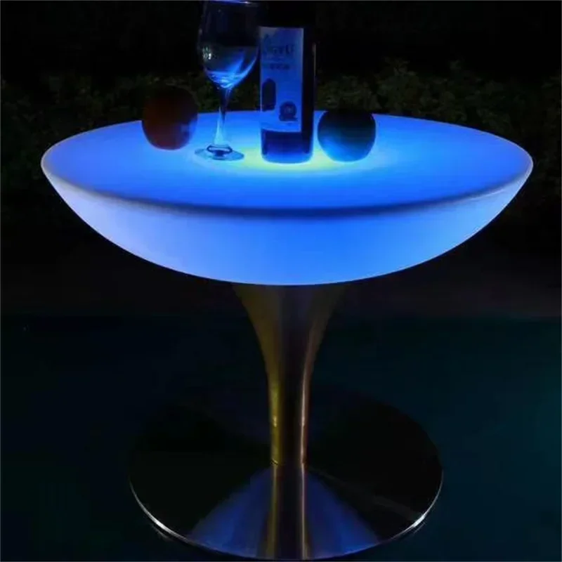 Hot Salesluxury Hotel Hall Decorative Luminous High-leg Bar Table In Qingbar Leisure Area