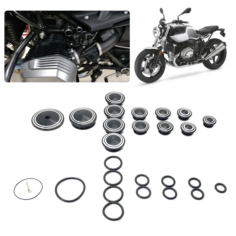 

Для BMW R Nine T NineT R9T Pure Racer Scrambler Urban G/S 2013-2023 2019 2020 2021 2022 Крышка отверстия для рамы мотоцикла