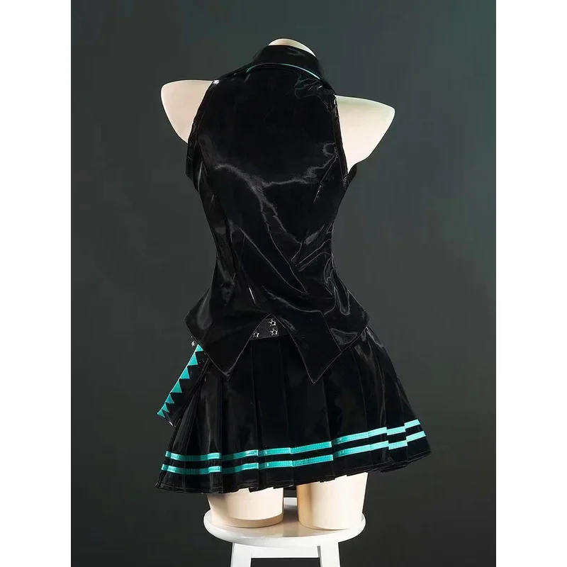 คอสเพลย์ทั้งชุดเซ็กซี่ของ Hatsune Miku เสื้อผ้าสูตร16TH เสื้อผ้าของเหลวสีดำ
