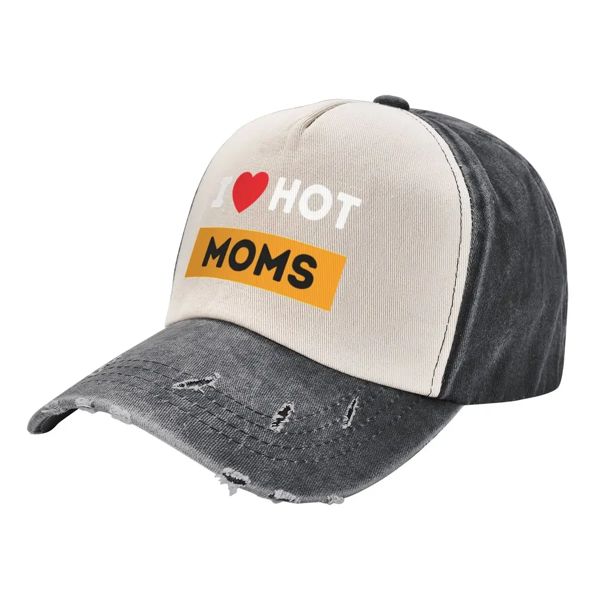 

I Love Hot Moms, hot milfs design for hot moms and milfs lover gift for men Baseball Cap Luxury Cap Sun Cap Men's Women's