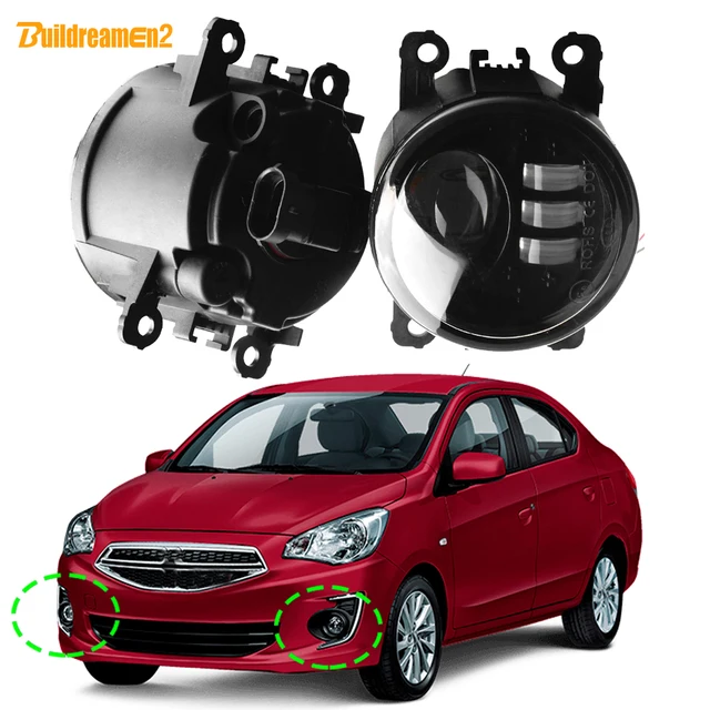 2 szt. soczewki LED do świateł przeciwmgielnych 60W H11 przednie światło przeciwmgielne samochodu DRL do Dodge Attitude 2015 2016 2017 2018 2019 2020 2021 2022 2023